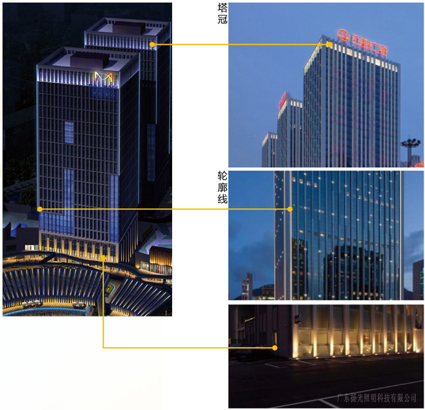 舒鉑廣場建筑景觀照明設(shè)計效果圖